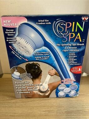 Spinning Bath Brush – Blue